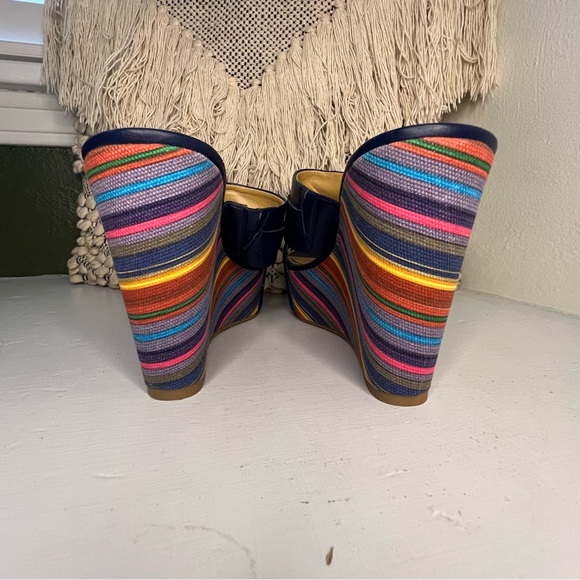 Vintage Nine West Rainbow Platform Heels - Picture 4 of 10